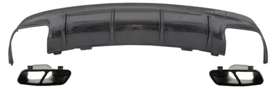 Imagen del producto de Difusor trasero para MERCEDES CLA W117 (modelo 2013-2018, restyling) CLA45, con aspecto de fibra de carbono.