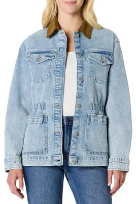 Produktbild von A. Essentials Damen Regular-Fit Jeansjacke Denim Sneaker-Jacke mit Enganliegende