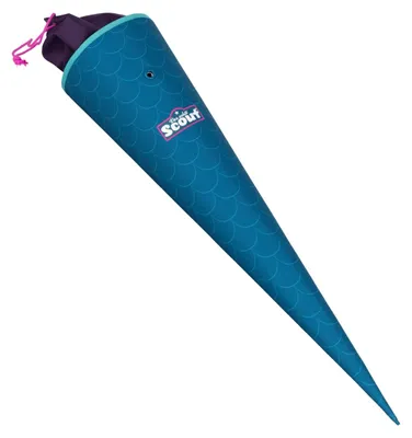 Produktbild von Scout Schultüte MERMAID aus hochwertigem Karton mit Stoffverschluss ca. 20 x 70 cm