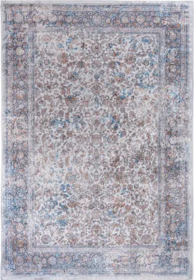 Produktbild von Grau Teppich Mazovia - Oriental Vintage Teppich für Wohnzimmer, Schlafzimmer, Büro - Maschinenwaschbar - 140 x 200 cm