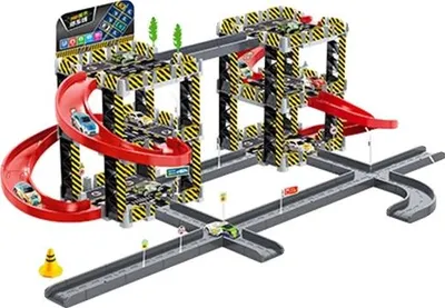 Produktbild von Parkplatzbahn, Spielzeug-Rennschiene, Handlift-Funktion, Puzzle-Design, D