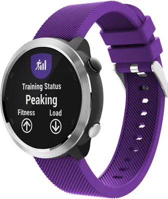 Produktbild von Strap-it Garmin Vivoactive 4 Armband Silikon - 45mm - Violett