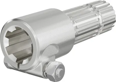 Obrázok produktu pre Vývodový hriadeľ, PTO 175 mm puzdro s drážkovaným uložením hriadeľa 1 3/4" Z6 pre výstupný hriadeľ 1 3/4" Z20 traktora