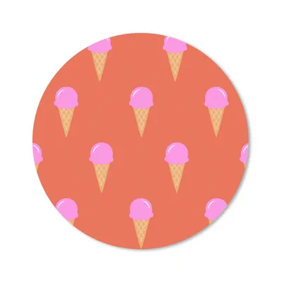 Produktbild von MuchoWow® Mauspad Mousepad Eiscreme - Muster - Sommer 30x30 cm - Mousepads - Maus Mat - Pad - Mausunterlage - Tischunterlage - Schreibtischmatten