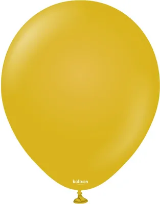 Image de Retro MustardKalisan Ballons en latex, 30 cm, 100 pièces.