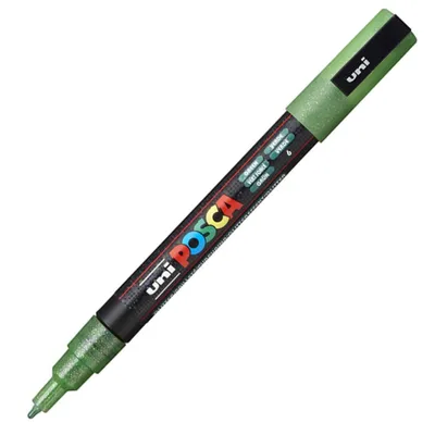 Productafbeelding van POSCA - POSCA PC3M F, donkergroen | 1 stuk | 6 stuks