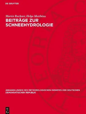 Produktbild von Beiträge zur Schneehydrologie