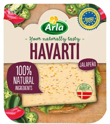 Zdjęcie produktu dla Arla Havarti Jalapeno plastry 150g
