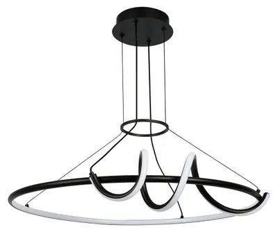 Produktbild von Rabalux 72022 Pendelleuchten Menazi LED 46 Metall Silikon schwarz