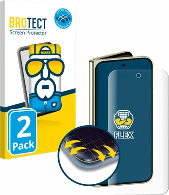 Produktbild von 2x BROTECT Fullscreen Schutzfolie für Google Pixel 10 Pro Fold Displayschutz Folie Fullcover Klar Transparent