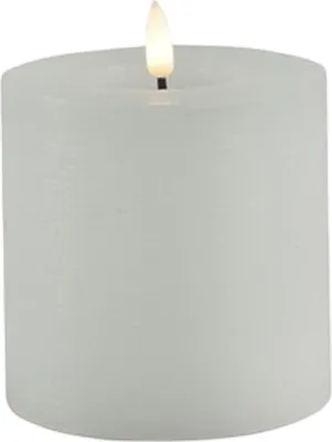 Produktbild von Countryfield LED-Stumpenkerze Weiß Ø10×10 cm – Echtwachs, Timer, flackernd