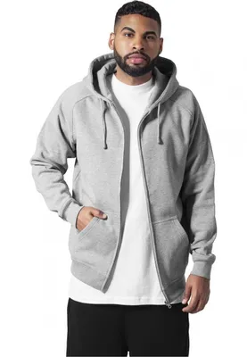 Immagine prodotto di Felpa Urban Classics con cappuccio e zip da uomo, grigio - S