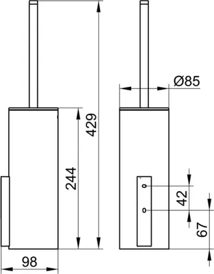 Produktbild von KEUCO 11564019000 Bürstengarn. Edition 400 11564, mit