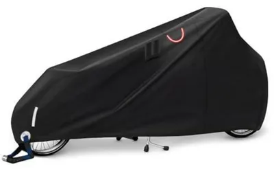 Obrázek produktu pro Ochranný kryt na kola s nákladem, vyrobený z voděodolné tkaniny Oxford 420D, rozměry 270*63*74*100 cm, s reflexními prvky