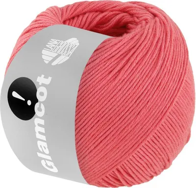 Produktbild von Lana Grossa GLAMCOT zart glänzende, multifile Baumwoll-Viskosemischung 155 m  Farbe 006 - Himbeer