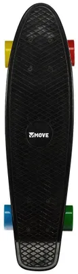 Produktbild von Move Old School Retro Skateboard Schwarz Schwarz One Size
