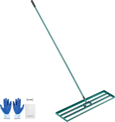 Obrázek produktu pro Levelawn tool 1219x254mm - hrábě na trávník - hrábě z hliníkové slitiny a oceli Q235 - 1981mm lišta na vyrovnávání golfové trávy - pro vyrovnávání písku, půdy, kompostu a mechu