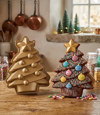 Produktbild von GKA XL Backform Silikon Weihnachtsbaum Tannenbaum Weihnachten Advent Winter 27 cm Kuchenbackform Kuchenform Silikonform Form für Kuchen