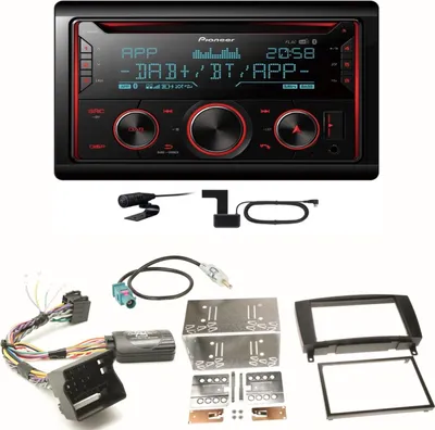 Produktbild von Pioneer FH-S820DAB DAB+ USB Bluetooth Einbauset für Mercedes CLK W209 Facelift