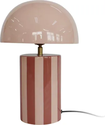 Produktbild von Leitmotiv - Tischleuchte Rayado - Rosa - 25x25x34cm Tischlampe - Nachttischlampe, Wohnzimmer, Schlafzimmer