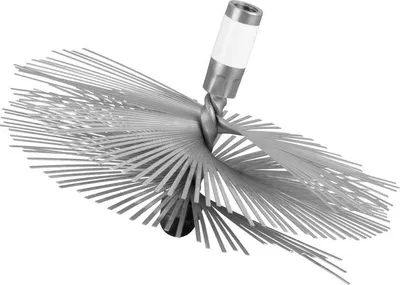 Image de Brosse KOVO.B ComRourST, 200 mm, INOX, hérisson, brosse de ramonage pour cheminée