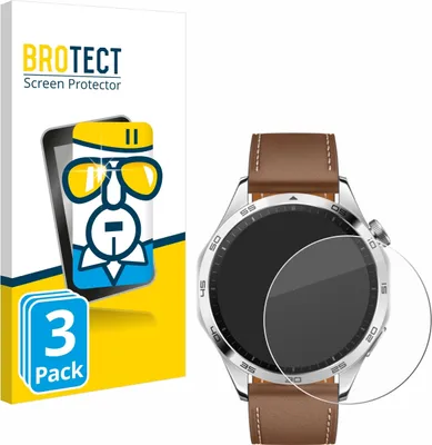 Produktbild von 3x BROTECT Schutzglas für Huawei Watch GT 4 (46mm) Displayschutz 9H Glas klar transparent