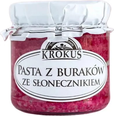 PASTA Z BURAKÓW ZE SŁONECZNIKIEM BEZGLUTENOWA 180 g - KROKUS