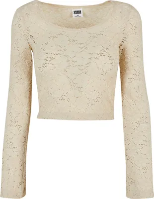 Produktbild von Urban Classics Ladies - LACES Longsleeve softseagrass - 4XL