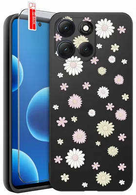 Image de Étui pour Motorola Moto G56 5G, motifs floraux de printemps. Coque + verre trempé 9H