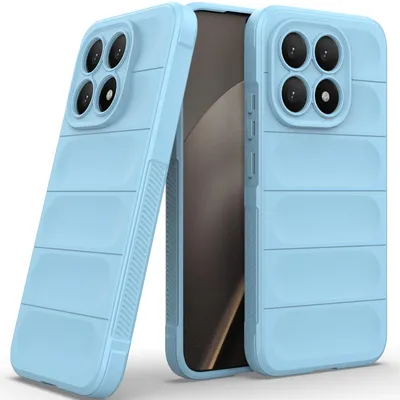 Produktbild von Handyhülle für Xiaomi 15T Weich TPU Silikon Stossfest Anti-rutsch Hülle Blau
