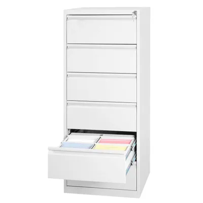 Produktbild von Gürkan Karteischrank reinweiß 6 Schubladen 53,0 x 62,0 x 132,0 cm, 1 St.