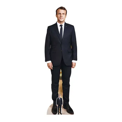 Produktbild von Emmanuel Macron - Präsident - Pappaufsteller Pappfigur Standy - 53x175 cm