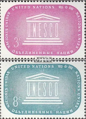 Produktbild von Briefmarken UNO - New York 1955 Mi 37-38 (kompl.Ausg.) gestempelt UNESCO