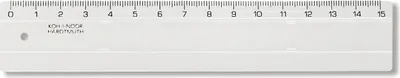 Produktbild von KOH Lineal - Plast 15 cm Skala - Transparent