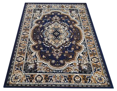 Productafbeelding van stuk tapijt BCF ALFA 06 - donkerblauw 150 x 210 cm