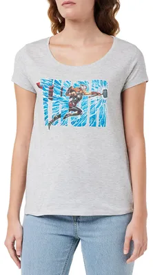 Immagine prodotto di T-shirt Marvel WOTLATMTS006, colore grigio mélange, taglia L, motivo grigio mélange, taglia grande