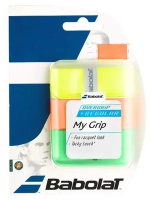 Immagine prodotto di Babolat My Overgrip Schwarz, Weiß, Blau Overgrip da Tennis Confezione da 3