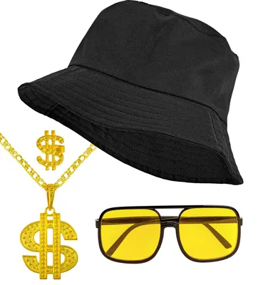 Immagine prodotto di Set costume da rapper-gangster con accessori