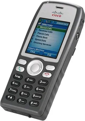Produktbild von Cisco CP-7925G-E-K9= Schnurlostelefon, Farbdisplay, Rufnummernanzeige, 10h Sprechzeit, 8 Tage Standby, Freisprechfunktion, Bluetooth, USB-Anschluss, WLAN