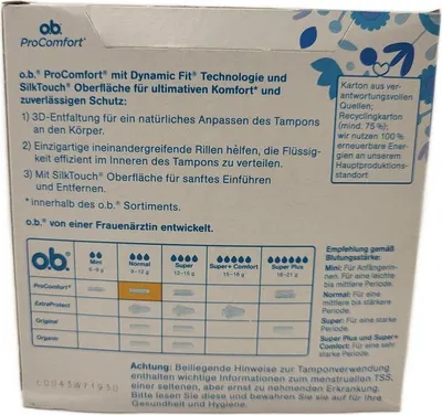 Produktbild von O.B. Tampons Pro Comfort Normaal 64er