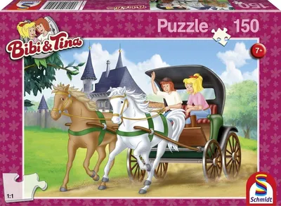 Produktbild von 150 Teile Schmidt Spiele Kinder Puzzle Bibi & Tina Kutschfahrt 56051