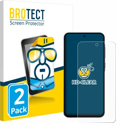 Produktbild von 2x Für Samsung Galaxy A55 5G Enterprise Edition Schutzfolie BROTECT Displayschutz Display Schutz Folie Klar Transparent