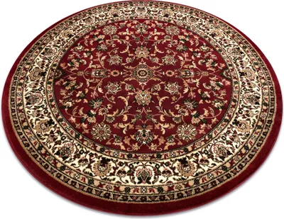 Produktbild von Teppich ROYAL ADR Kreis modell 1745 rotwein rot rund 120 cm