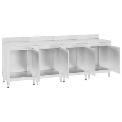 Zdjęcie produktu dla vidaXL Szafka robocza 240x60x96 cm stal nierdzewna