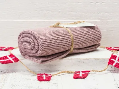Produktbild von Solwang Küchentuch STAUBIG ROSA gestrickt Putztuch Geschirrtuch Handtuch Gäste
