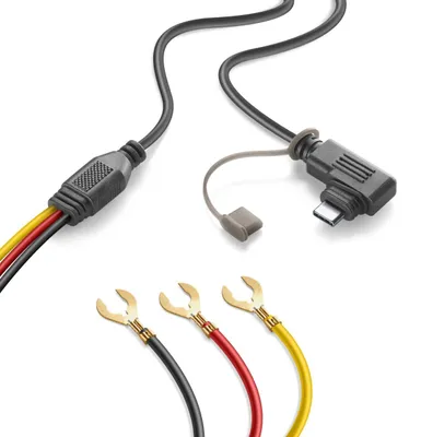 Produktbild von Interphone RIDESYNC Ladekabel USB-C zum Anschließen an die Fahrzeugbatterie