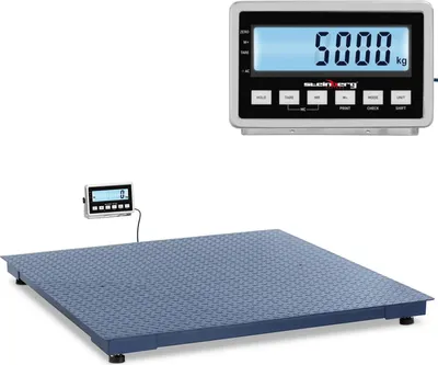 Zdjęcie produktu dla Waga Platformowa Magazynowa Lcd 150 X 150 Cm 5000 Kg / 2 Kg