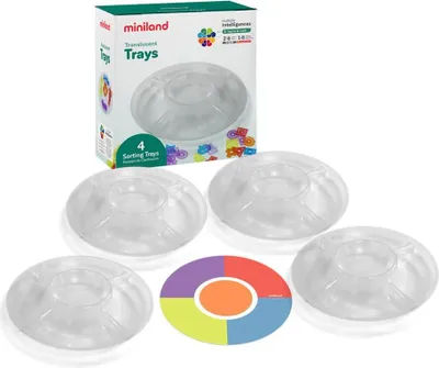 Produktbild von Miniland Lightpad - Sortierschalen Lernspielzeug transparent