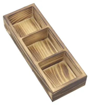 Produktbild von Holz-Teebeuteldose mit 3 Schubladen