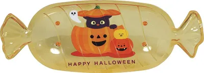 Snoepschaal 34x13 cm orange, Halloween-Tischdeko